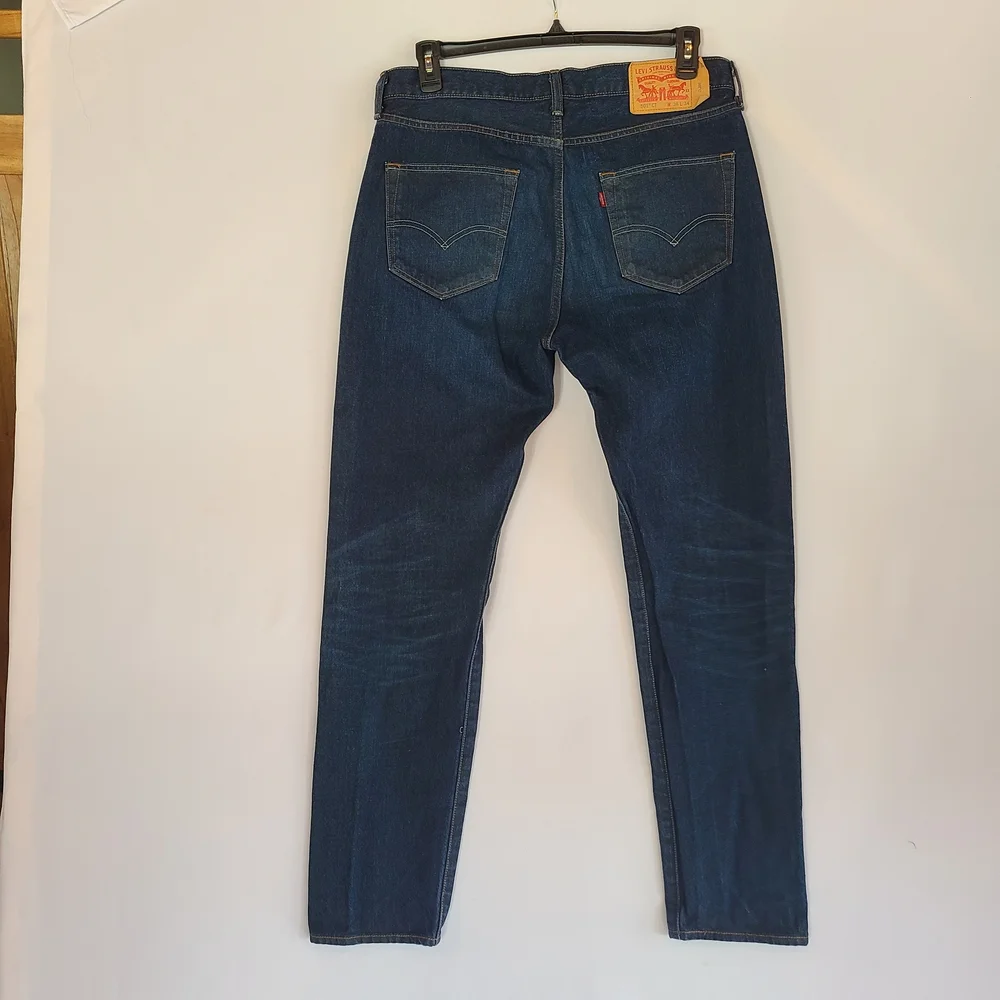 Levi's 501 CT Customized Tapered Dark Wash Jeans Mens 36x34 Button Fly